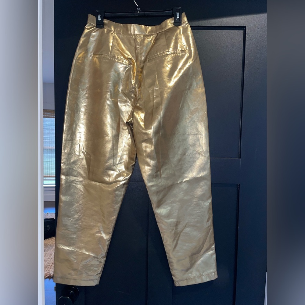 House of CB gold trousers